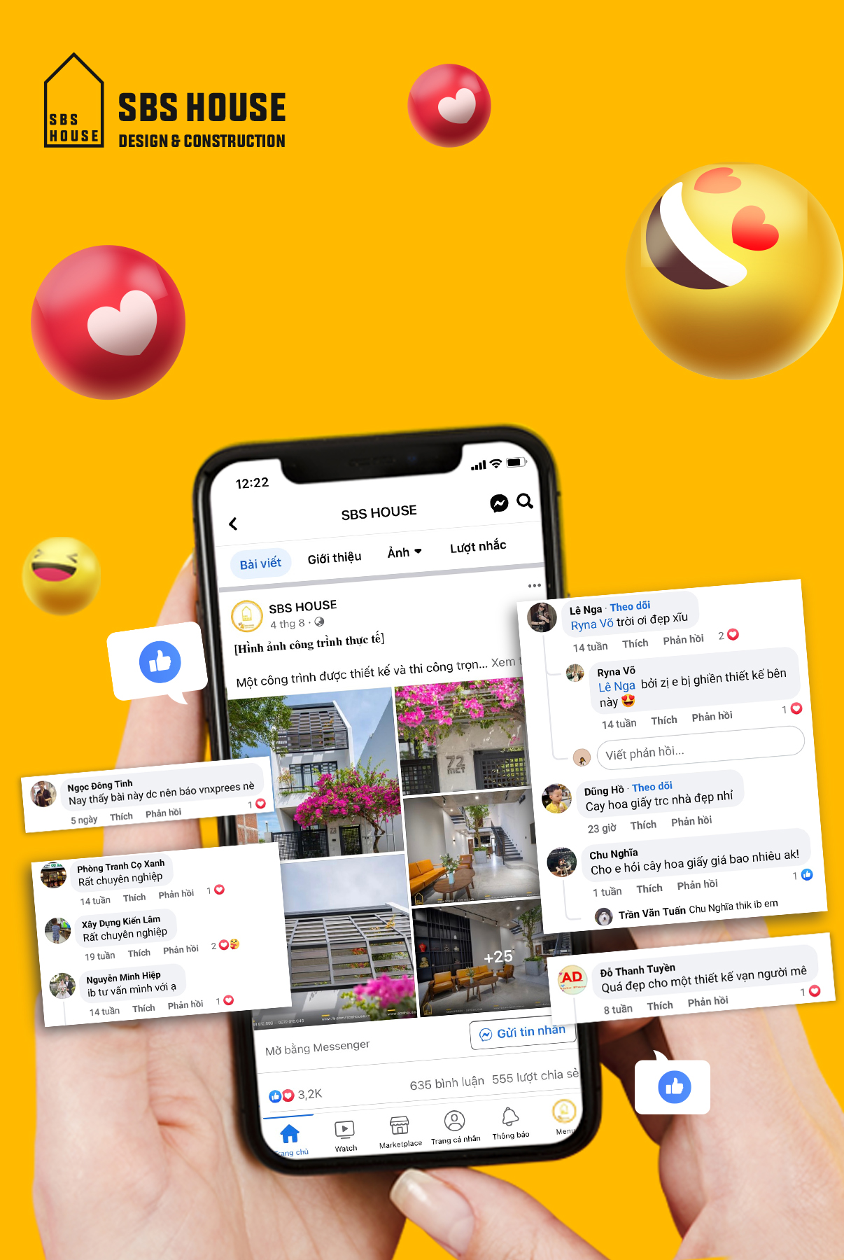 feedback khách hàng sbs house
