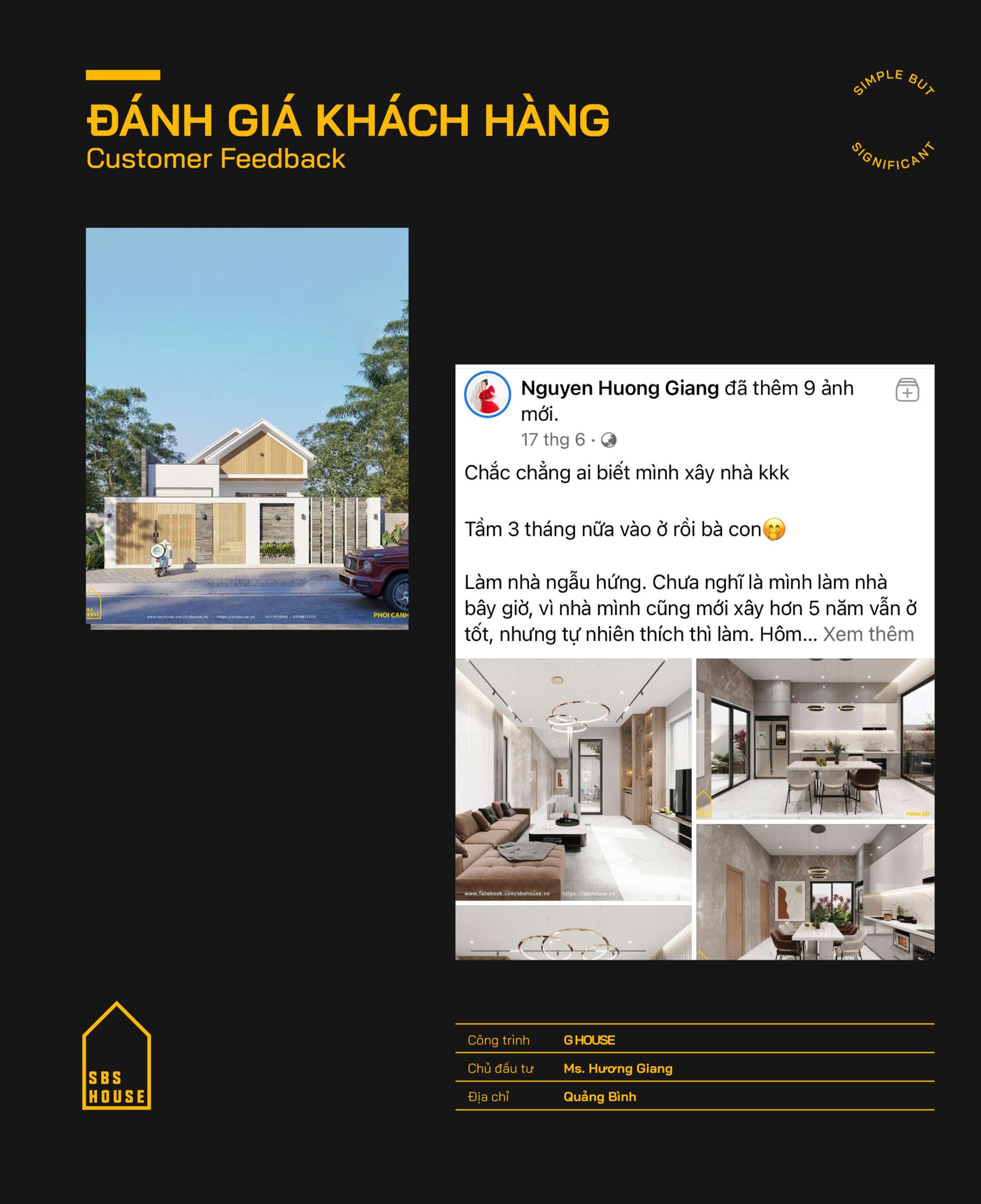 Phản hồi của khách hàng Nguyễn Hương Giang - Quảng Bình