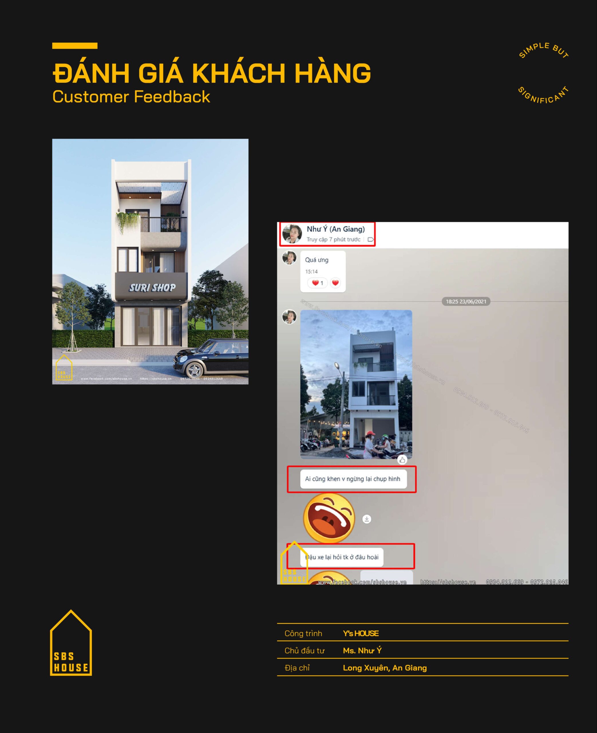Phản hồi của khách hàng Như Ý - Long Xuyên, An Giang