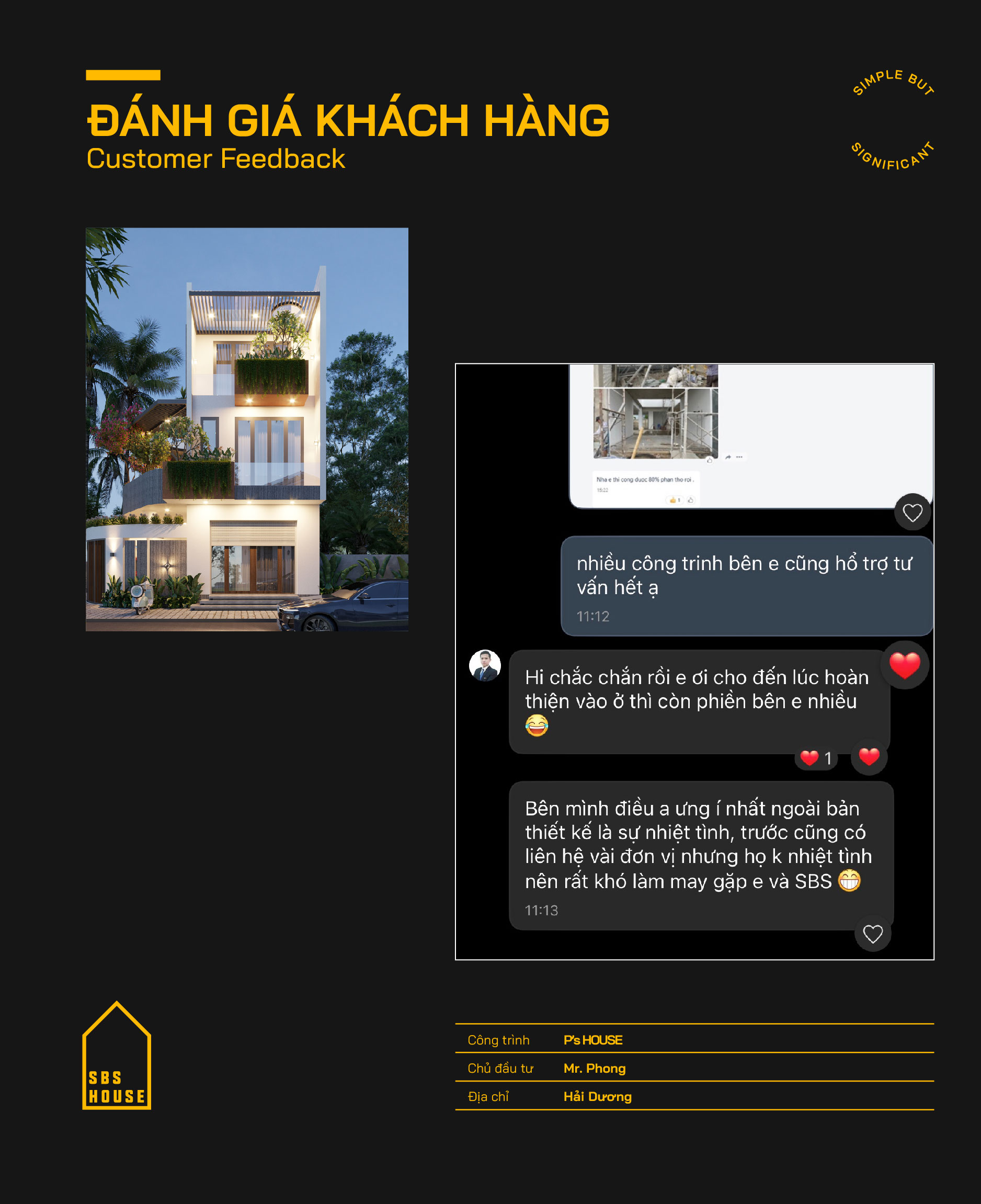 Phản hồi của khách hàng Nguyễn Đình Phong - Hải Dương