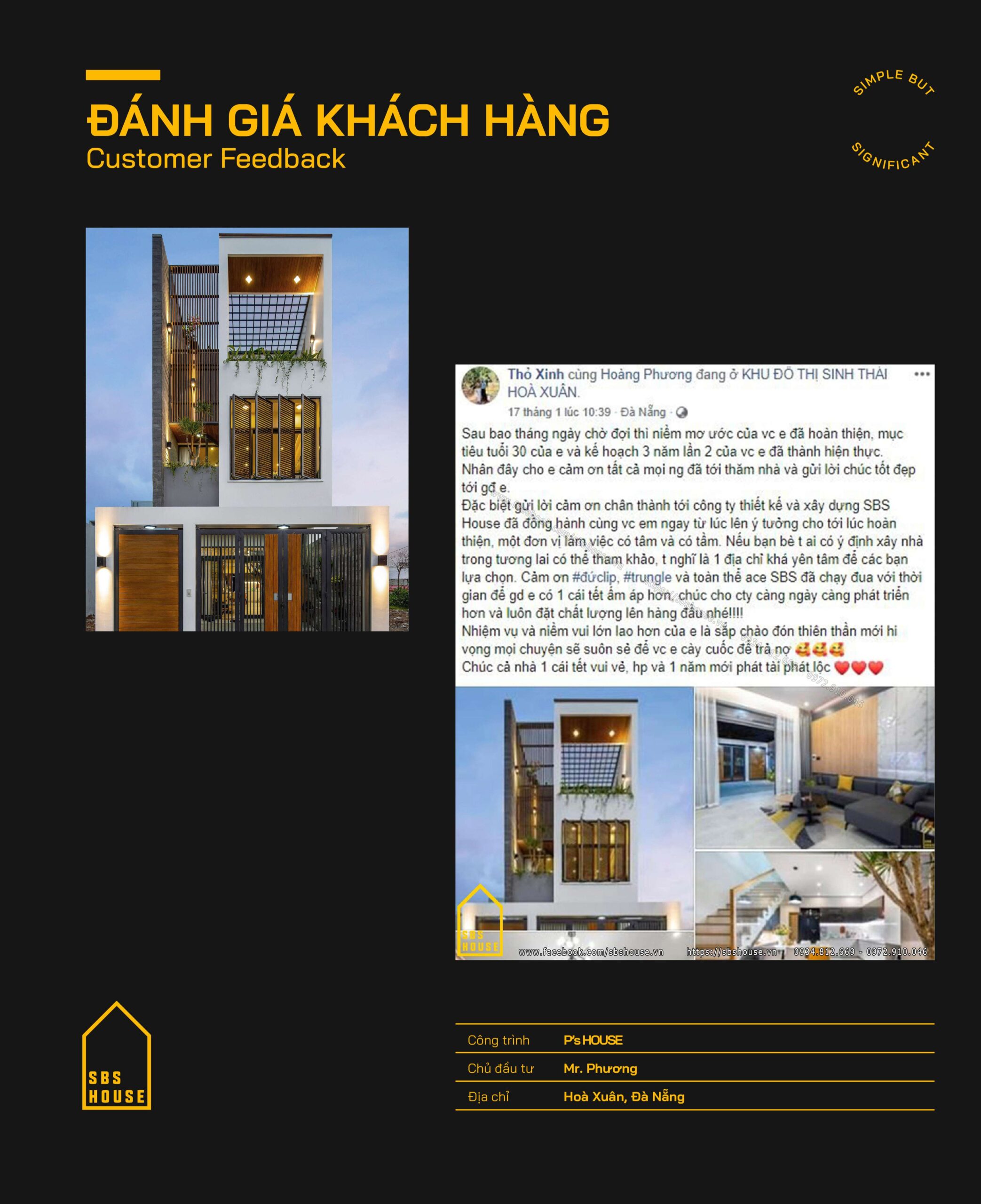 Phản hồi của khách hàng Hoàng Phương - Đà Nẵng