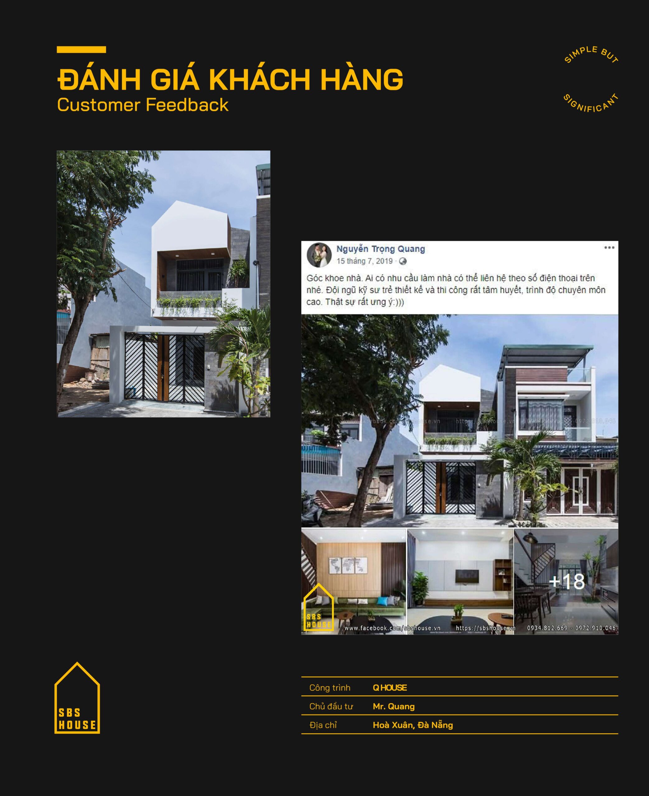 Phản hồi của khách hàng Nguyễn Trọng Quang - Đà Nẵng