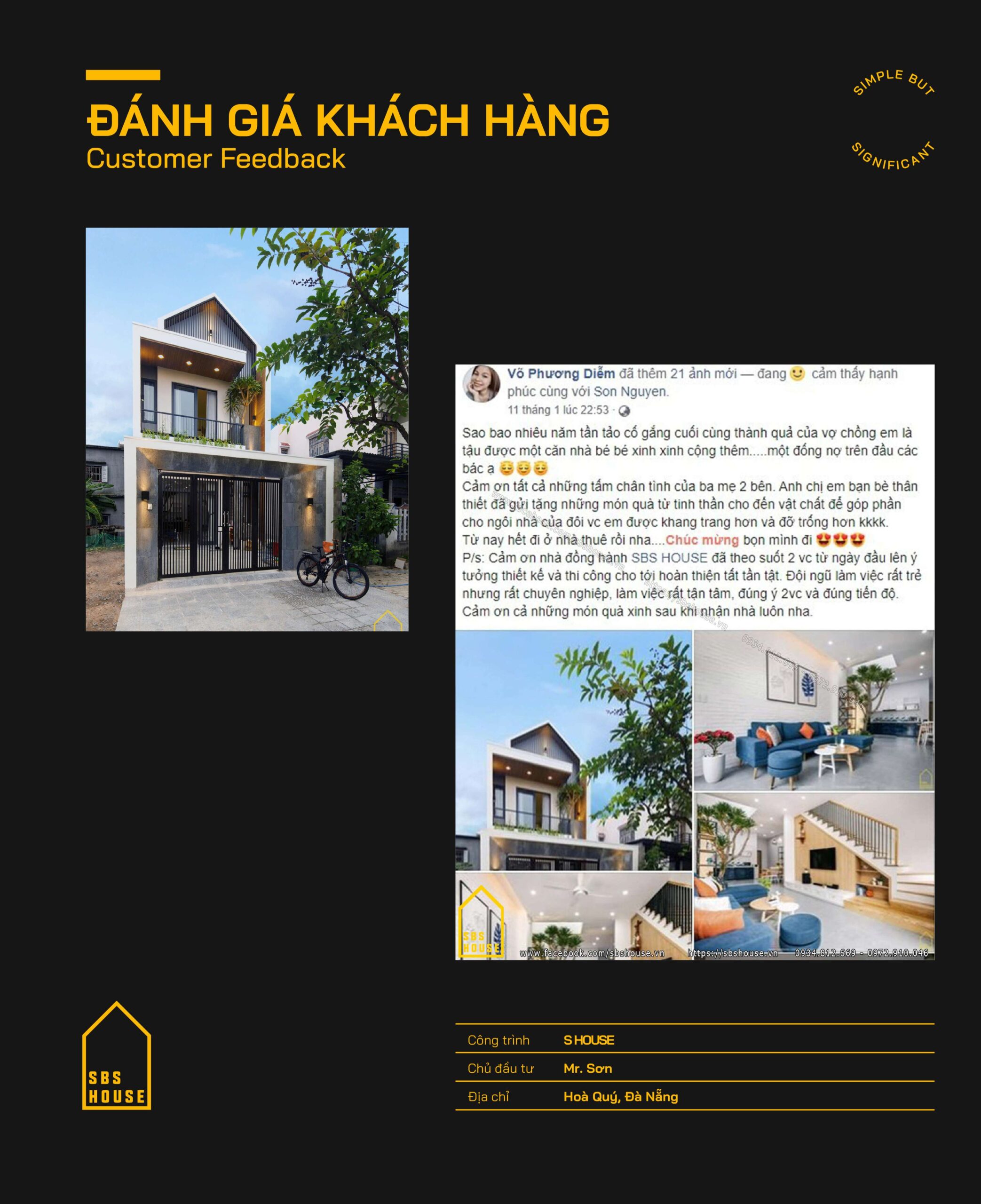 Phản hồi của khách hàng Võ Phương Diễm - Đà Nẵng