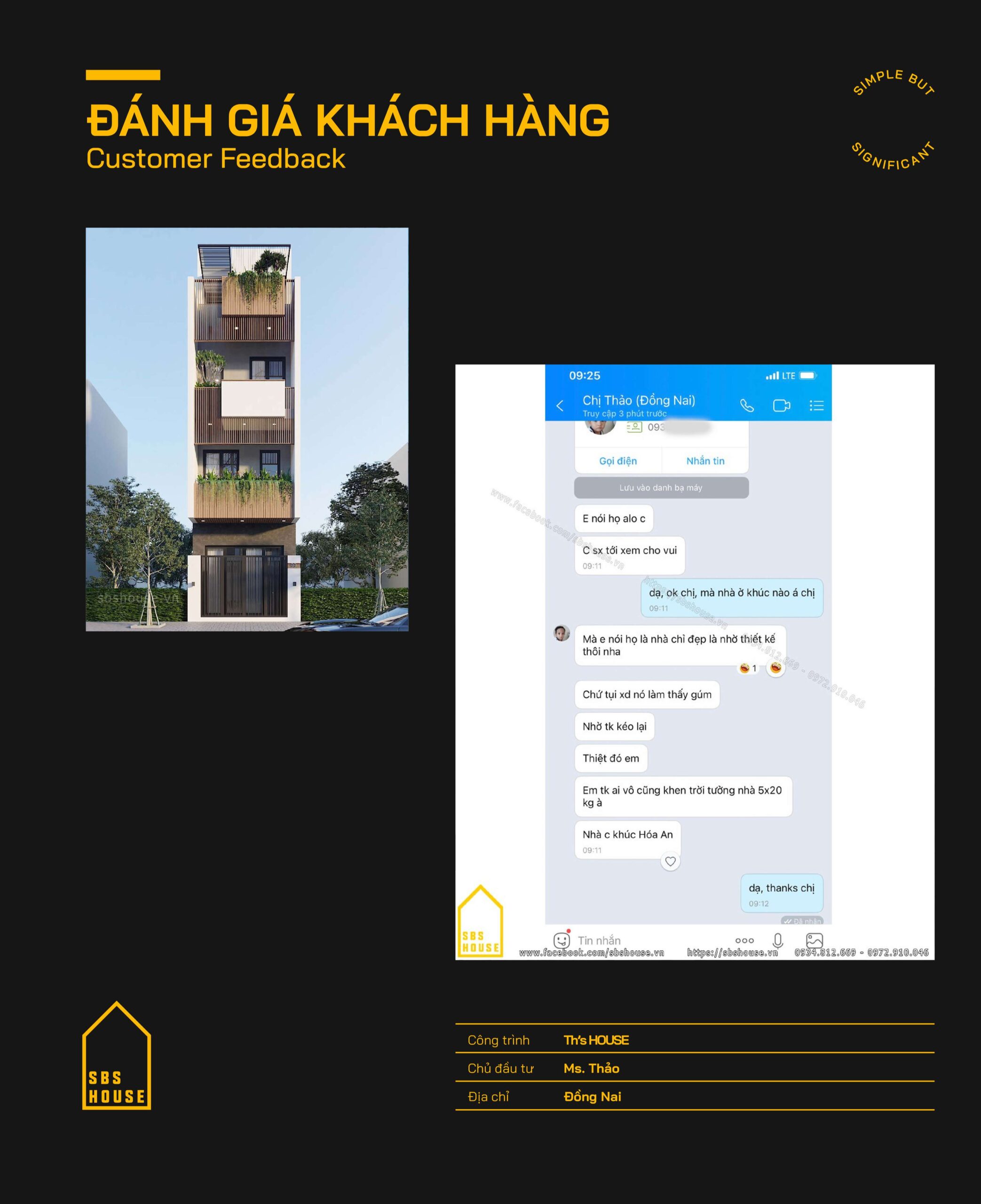 Phản hồi của khách hàng Ms Thảo - Đồng Nai