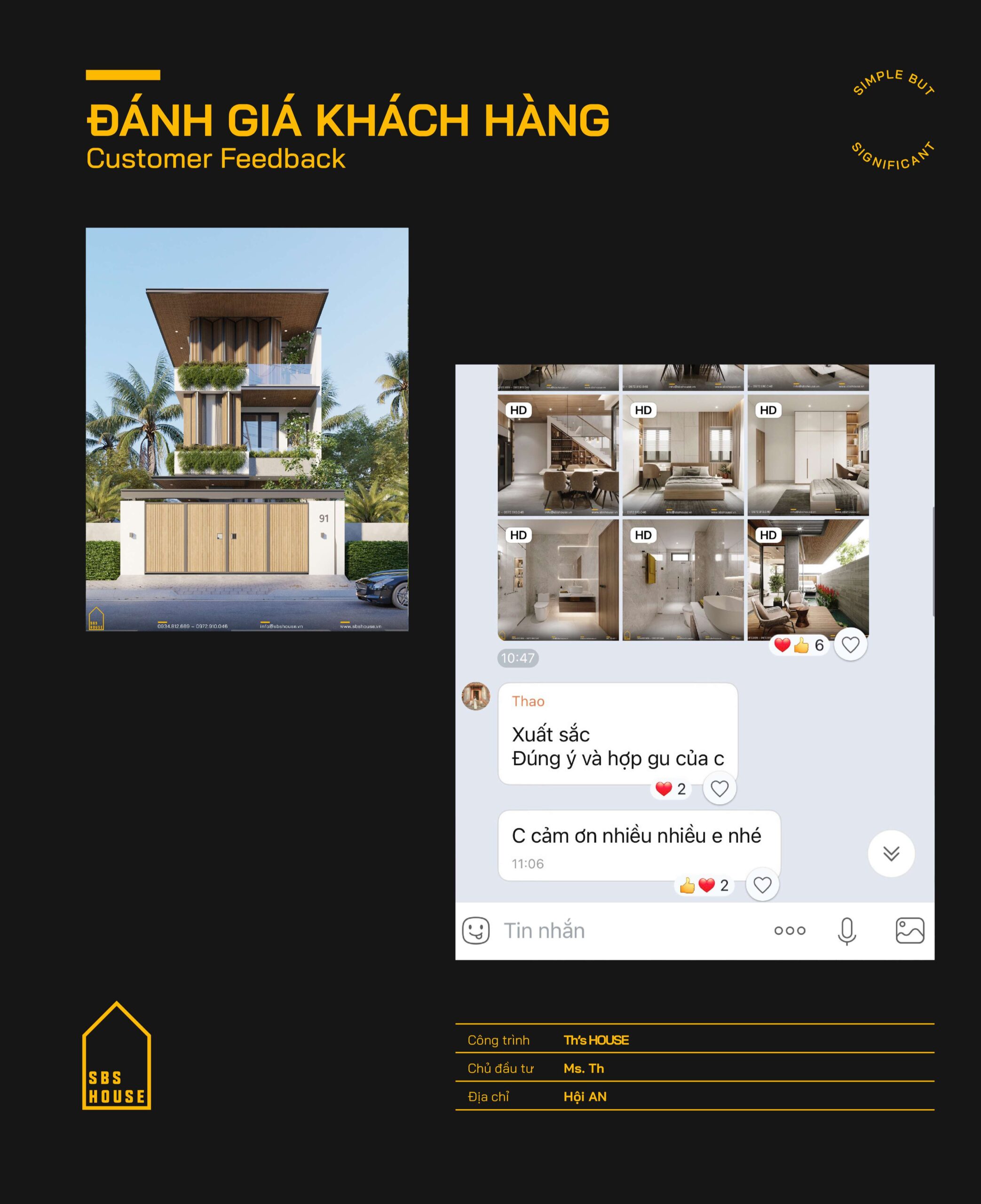 Phản hồi của khách hàng Ms Thảo - Hội An