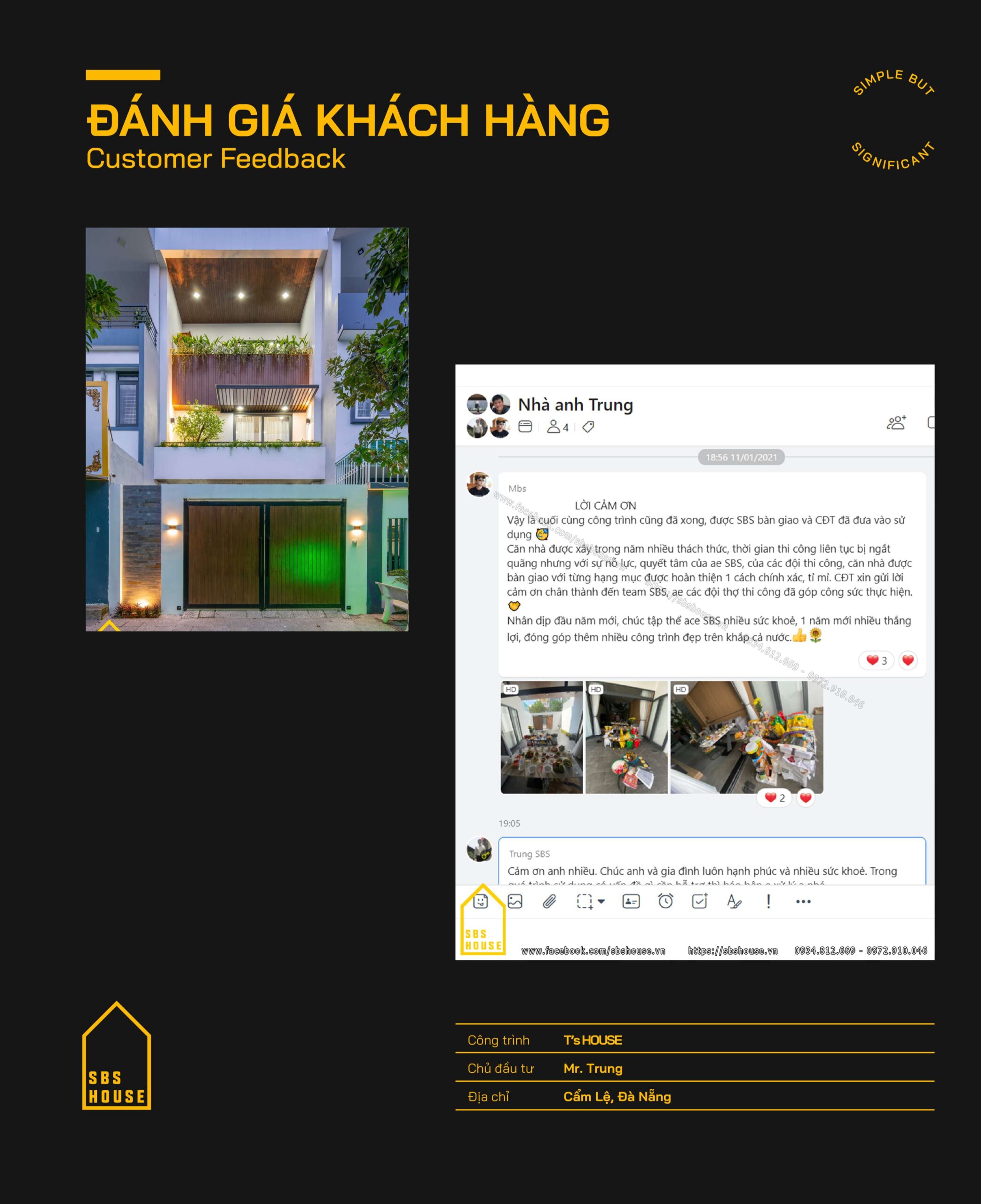 Phản hồi của khách hàng Mr Trung - Đà Nẵng