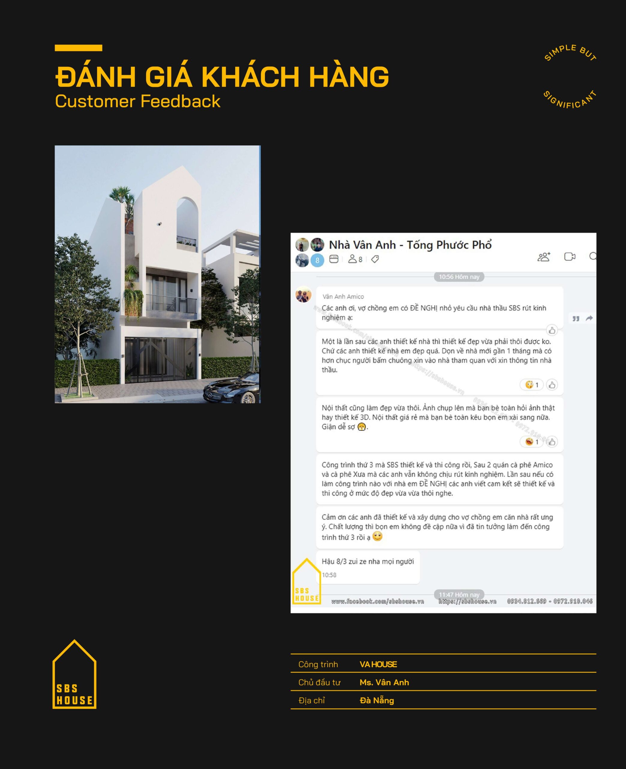 Phản hồi của khách hàng Vân Anh - Đà Nẵng