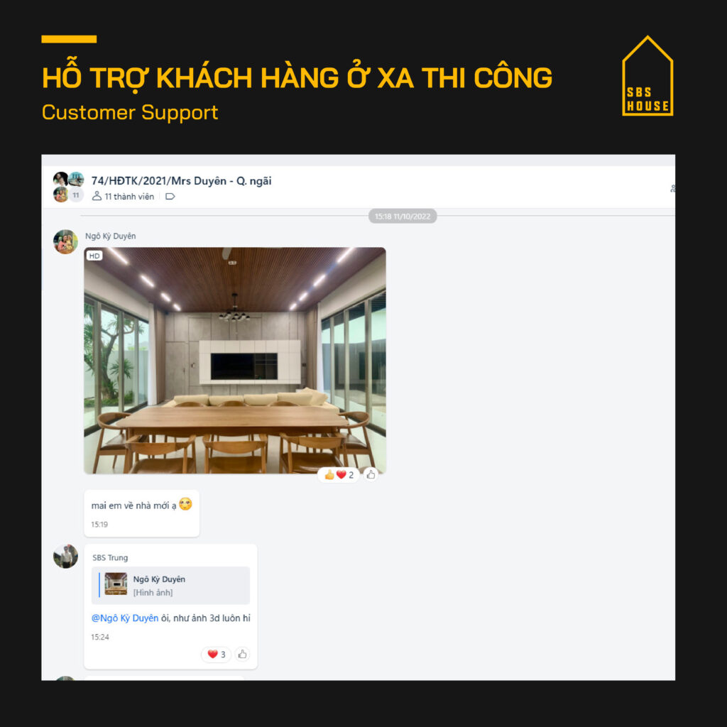 Khách hàng ở Quảng Ngãi thiết kế tự thi công