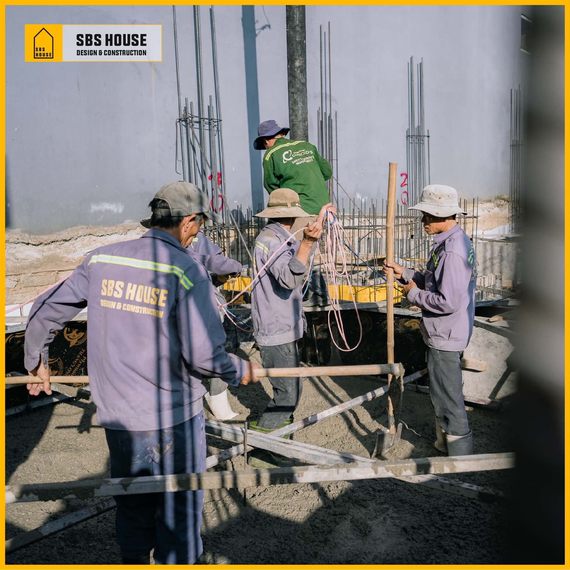 Những điểm khác biệt về việc đổ bê tông tại SBS HOUSE