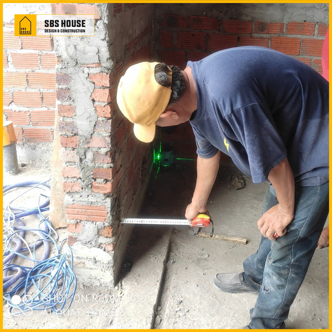 Công tác ghém tường trước khi tô trát