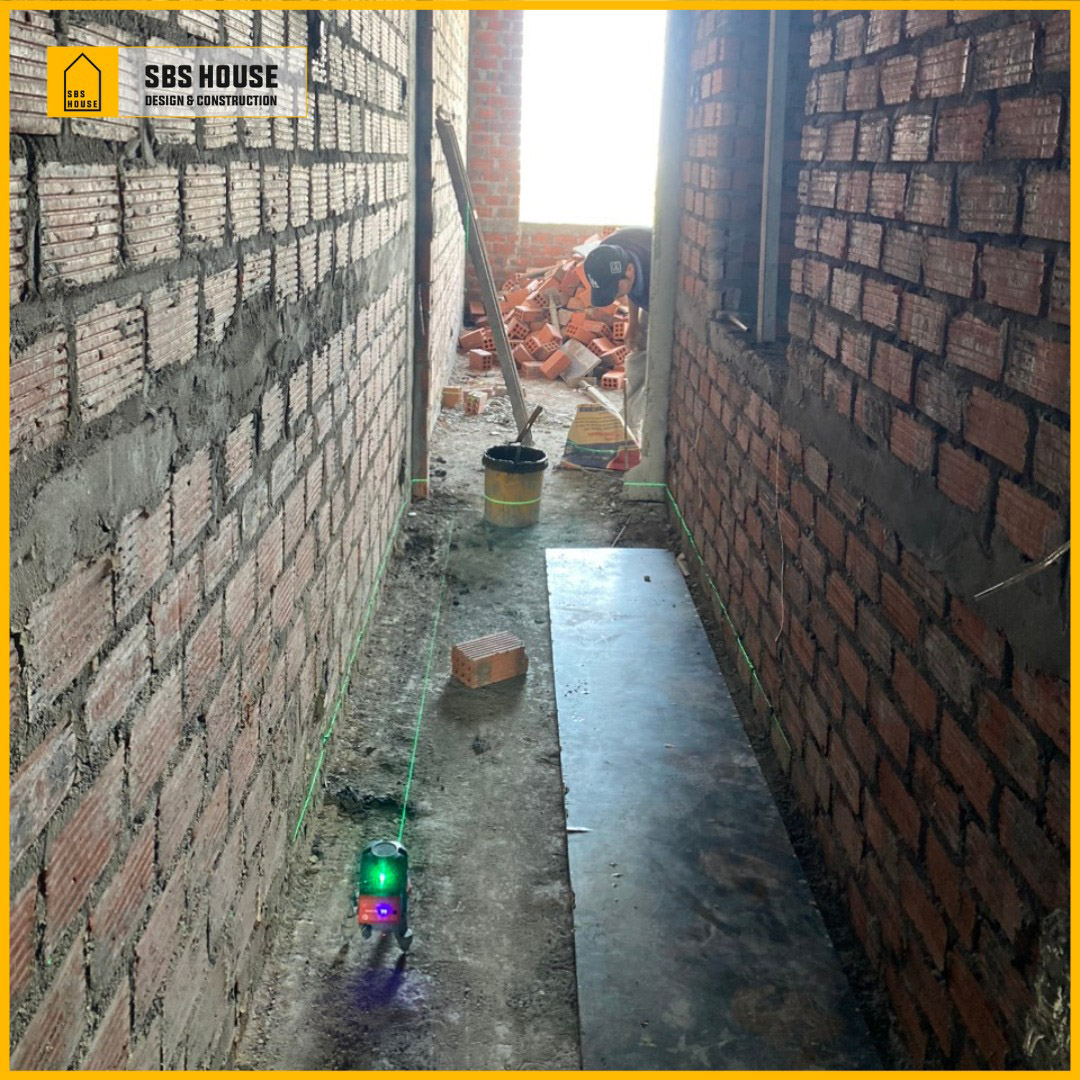 Công tác ghém tường trước khi tô trát