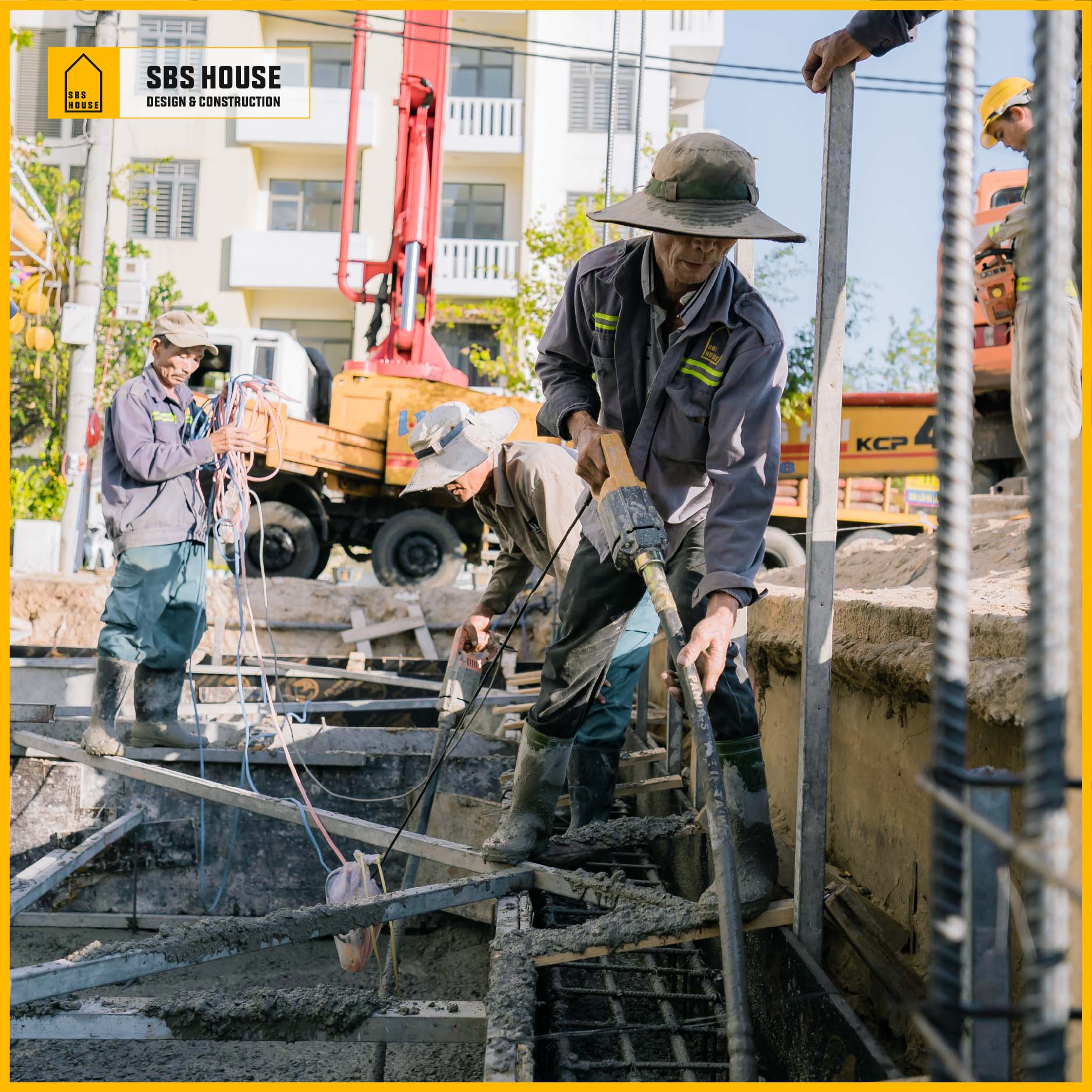 Những điểm khác biệt về việc đổ bê tông tại SBS HOUSE