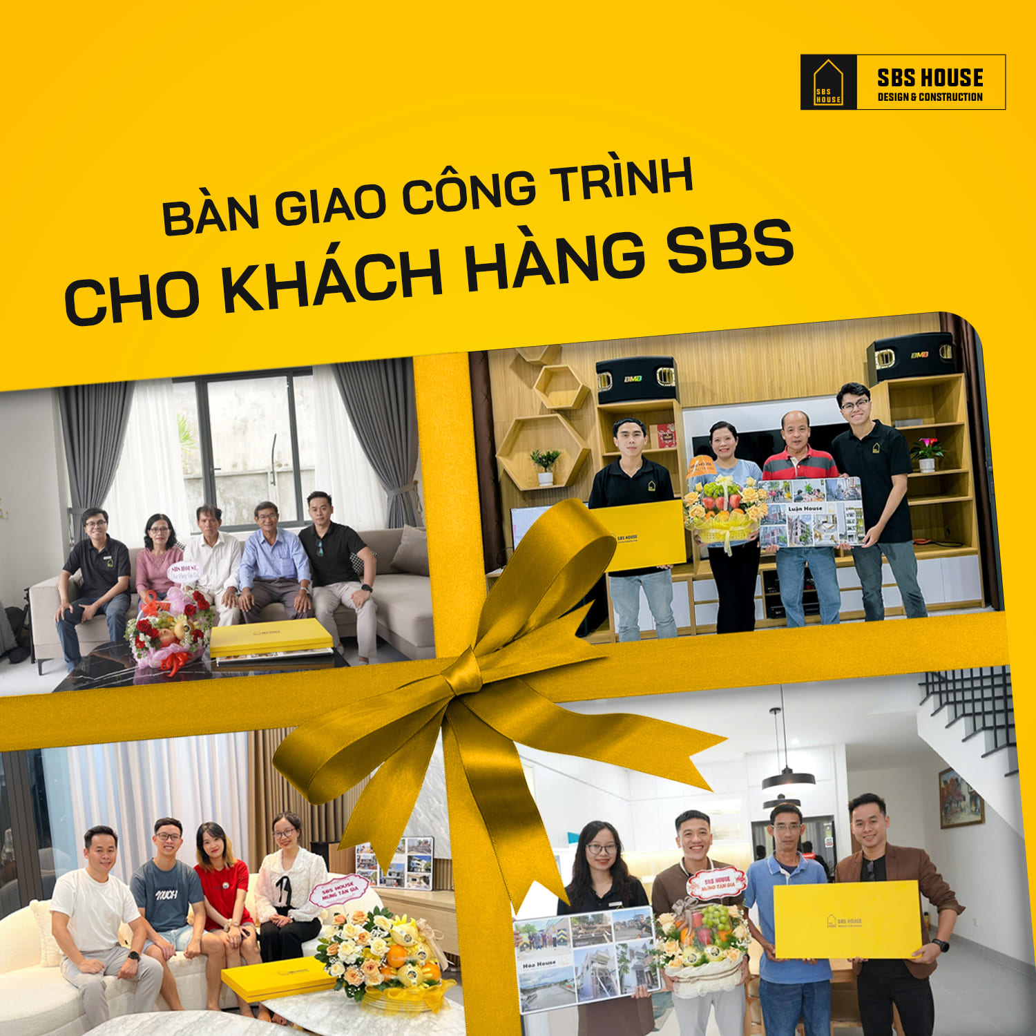 SBS HOUSE bàn giao công trình cho gia chủ khi sử dụng dịch vụ thiết kế thi công nhà trọn gói