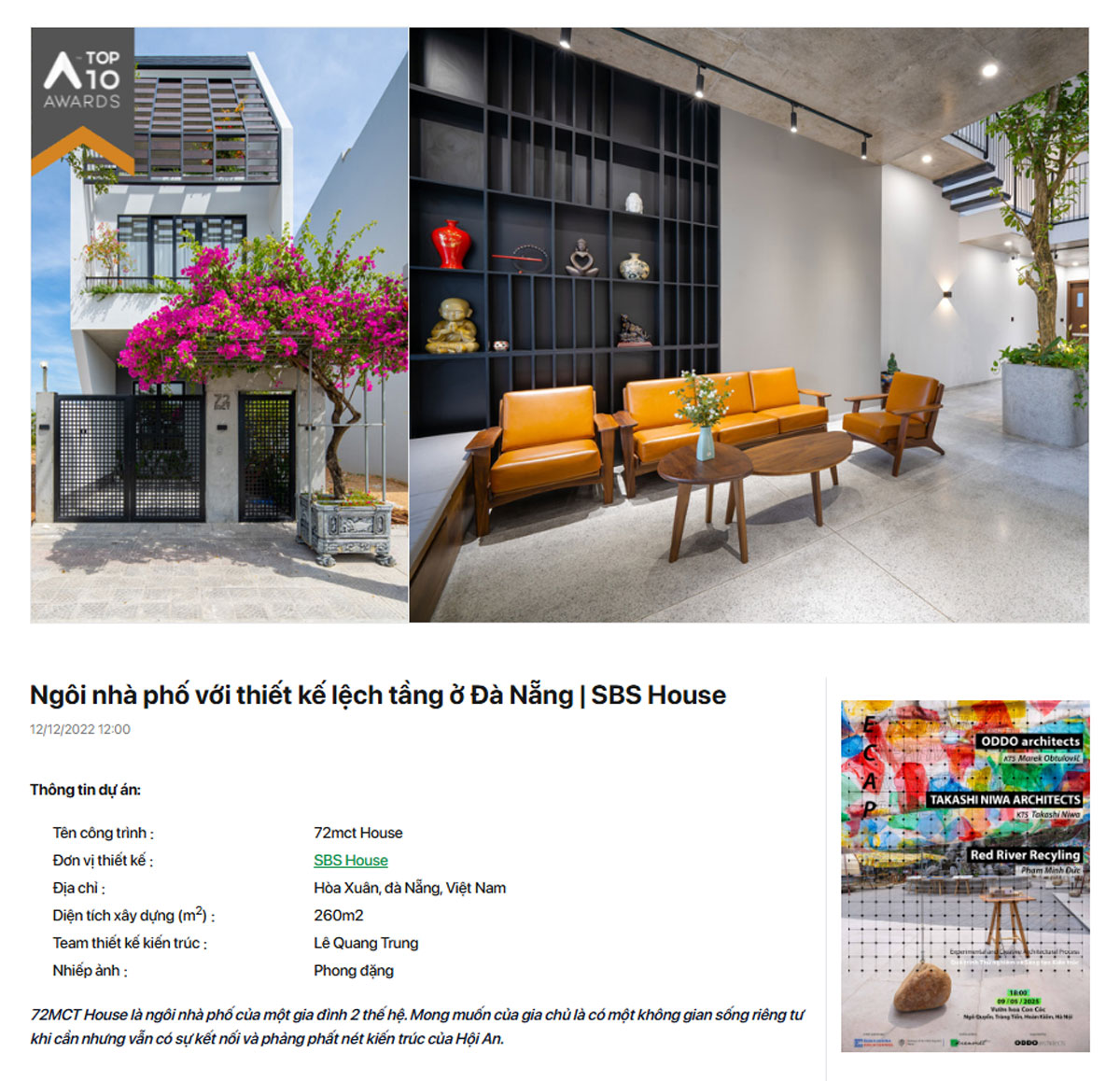 Giải thưởng top 10 Awards 2022