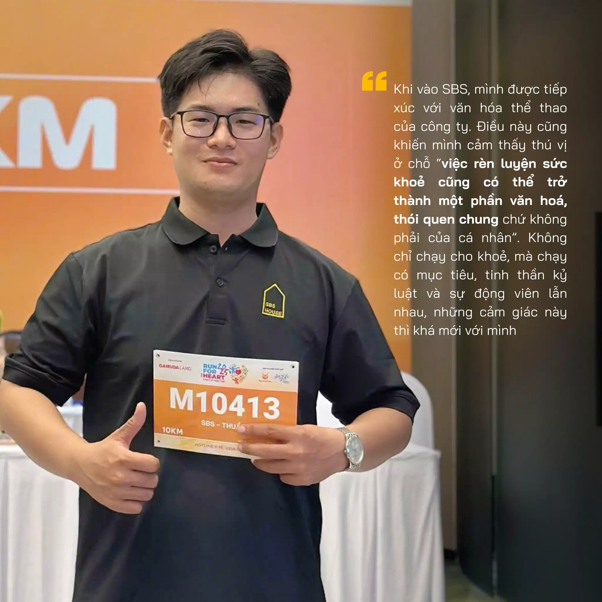 Đến với SBS, Thuần được tiếp xúc với văn hóa của công ty.