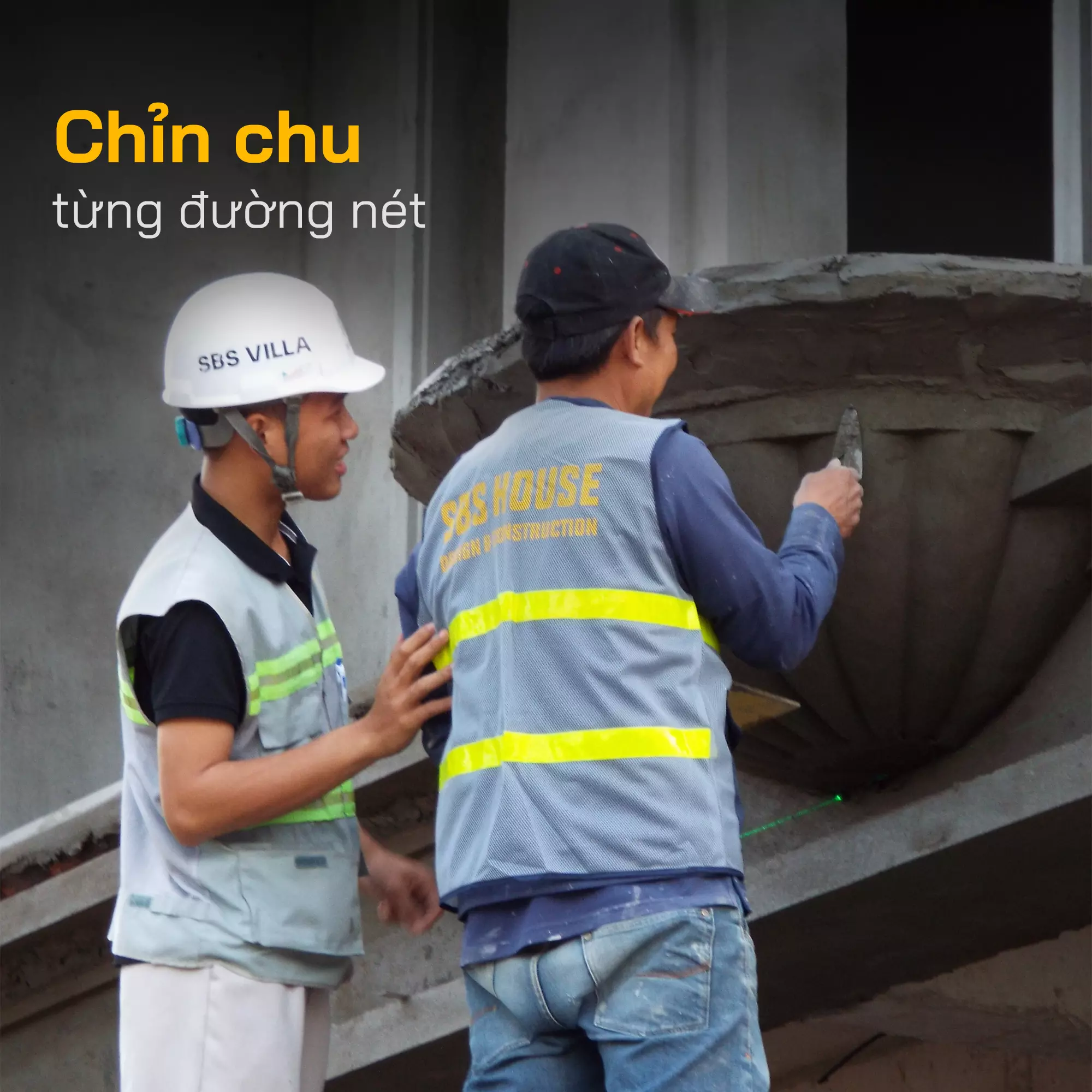 Từ thiết kế đến thi công, SBS HOUSE thực hiện chỉn chu từng chi tiết, cẩn trọng 