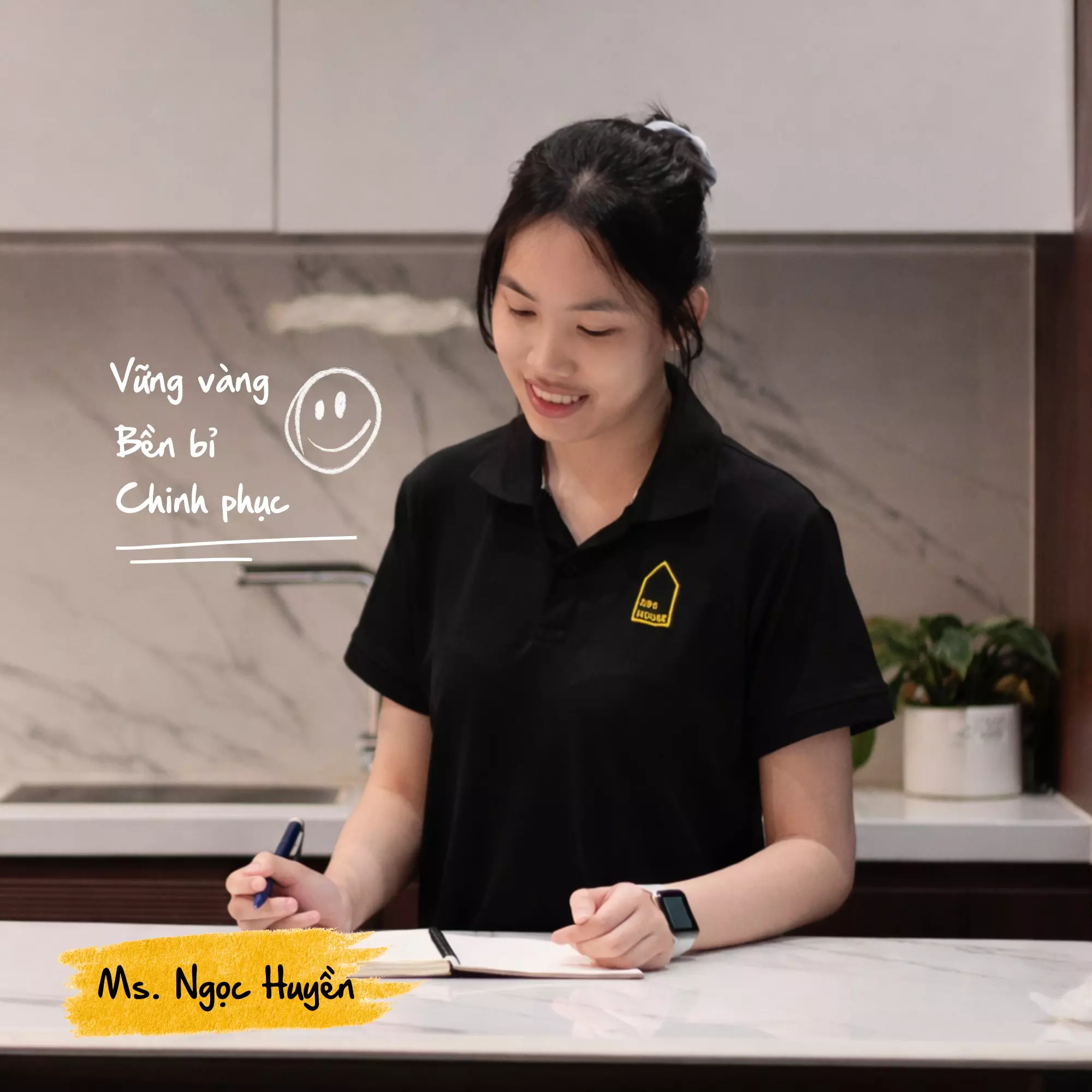 Ngọc Huyền với từ khóa Vững vàng, Bền bỉ và Chinh phục