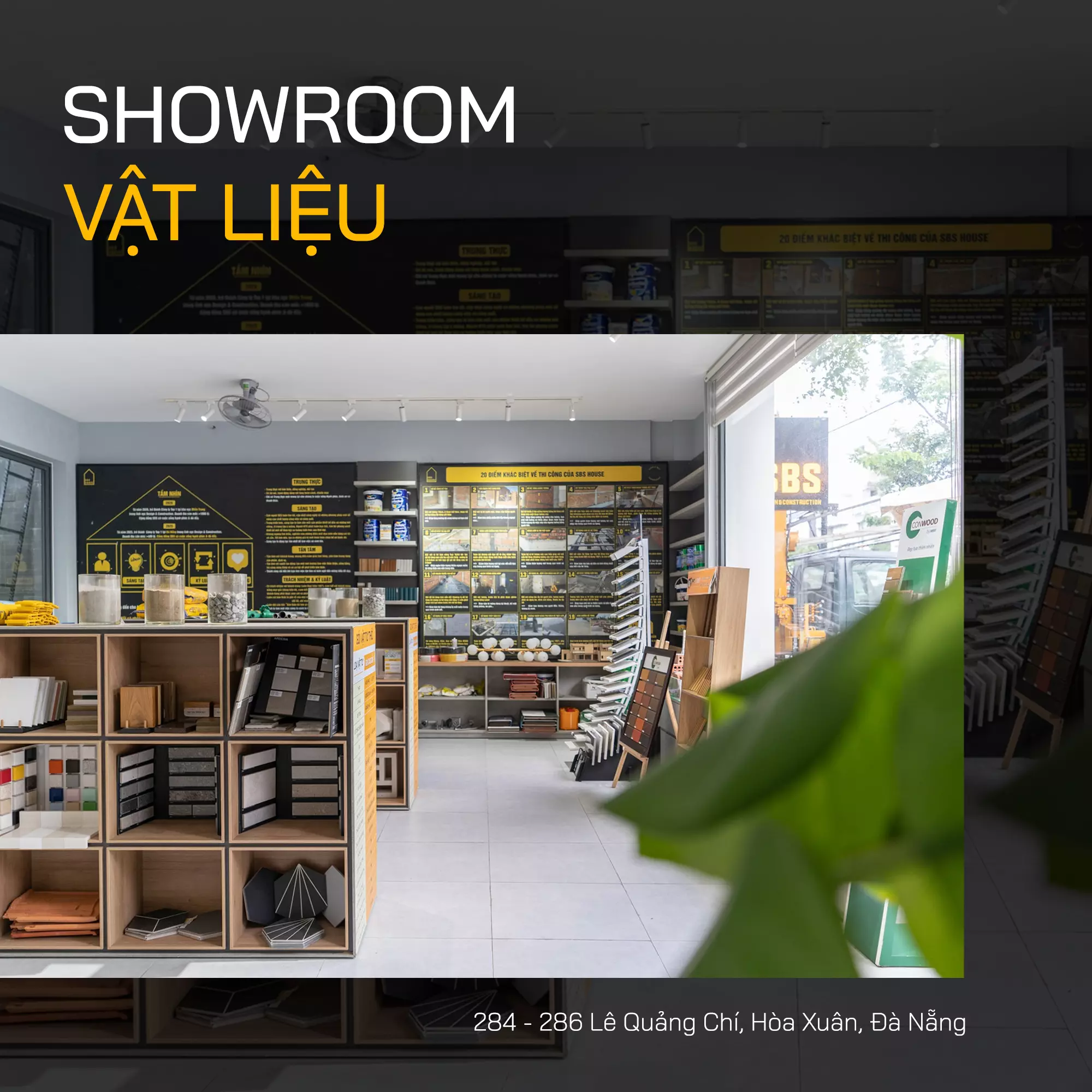 Showroom vật liệu của SBS HOUSE