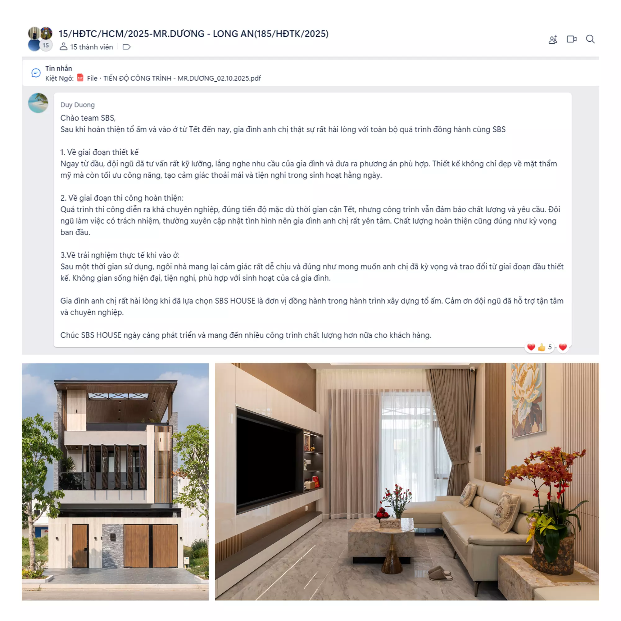 Feedback của khách hàng miền Nam